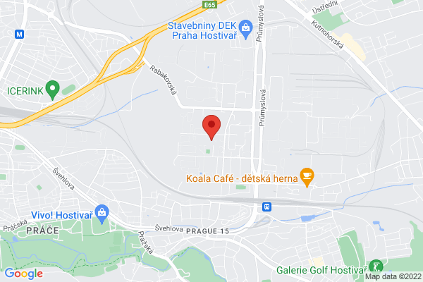 Google map: Izraelská 3160/6, Praha 10